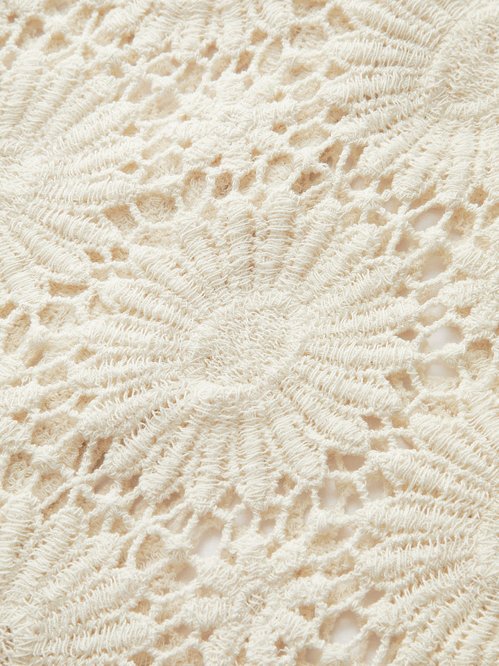 Crochet Floral Button-Front Cardigan  Liora Lane Boutique Cardigans