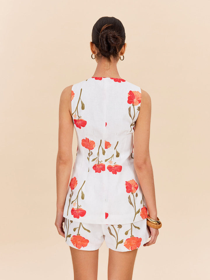 Floral Button-Front Shorts Set  Liora Lane Boutique Short Sets