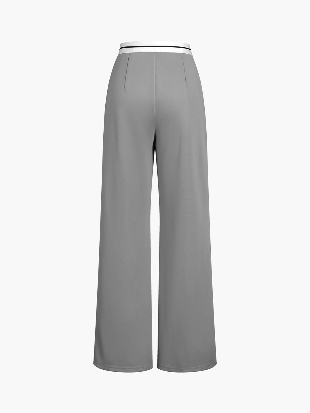 Tube Top Two Piece Contrast Waistband Pants Set  Liora Lane Boutique Pant Sets