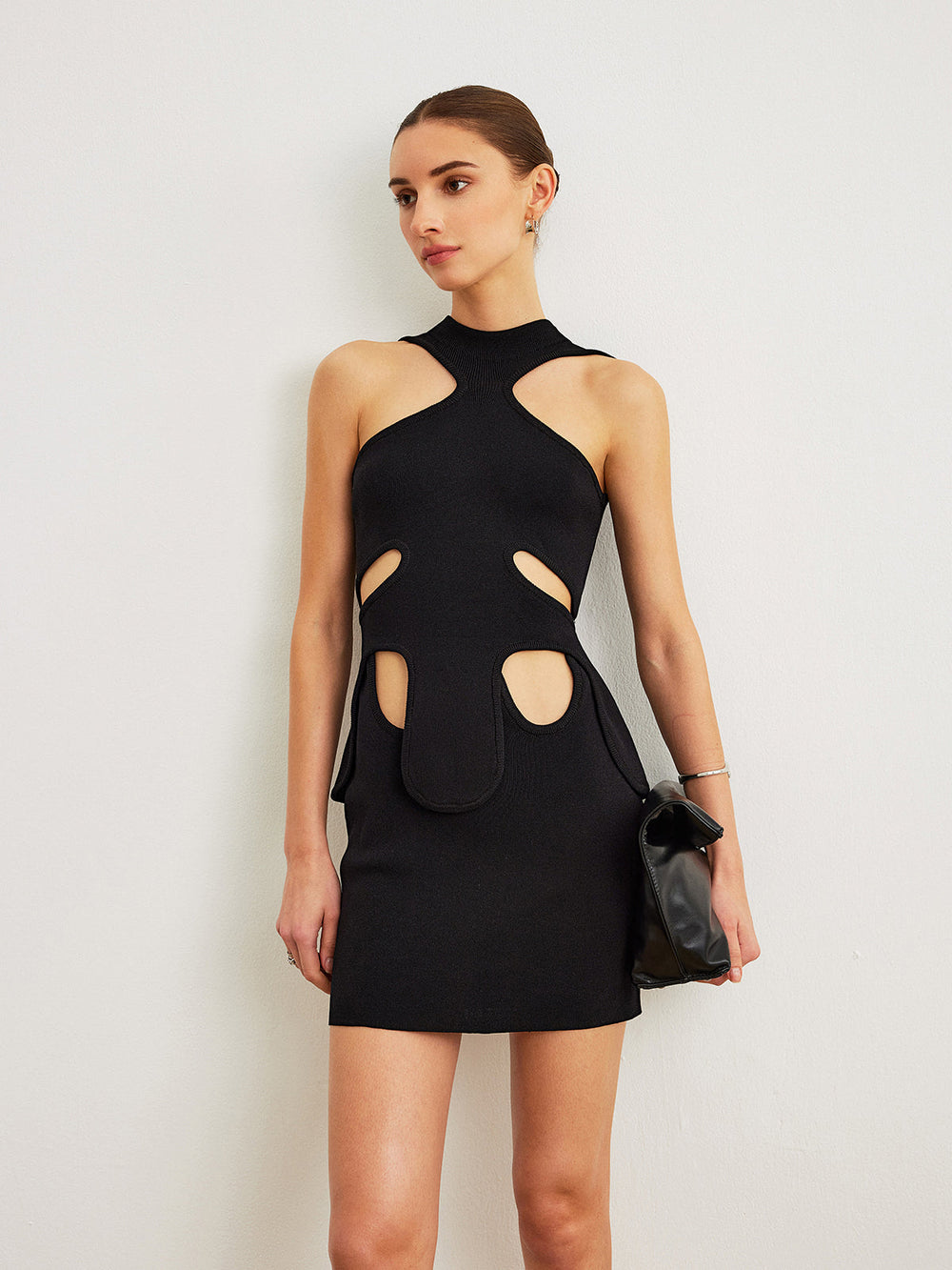 Cut-Out Halter Dress  Liora Lane Boutique Sweater Dresses