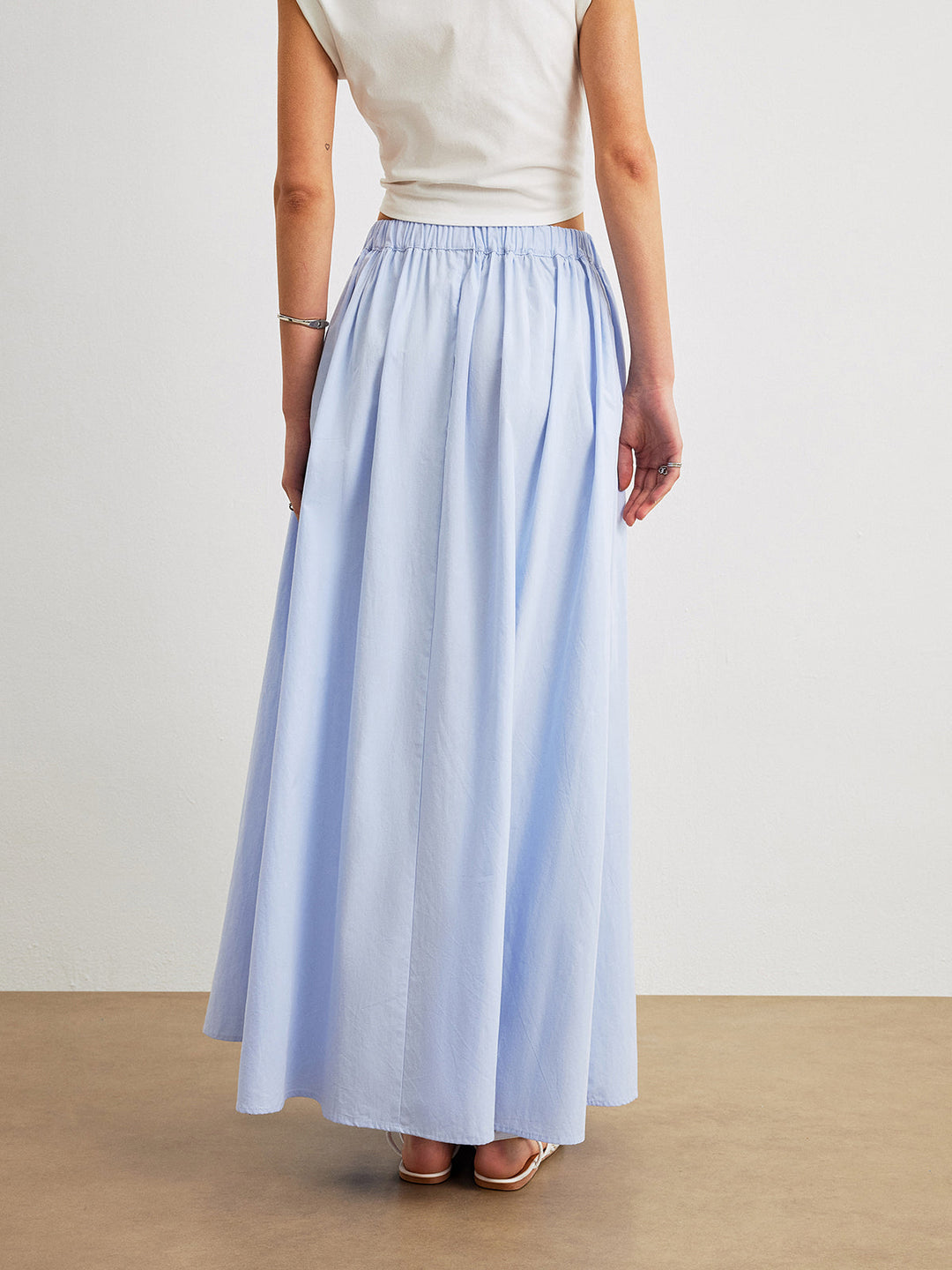 Cotton A-Line Skirt With Pockets  Liora Lane Boutique Skirts