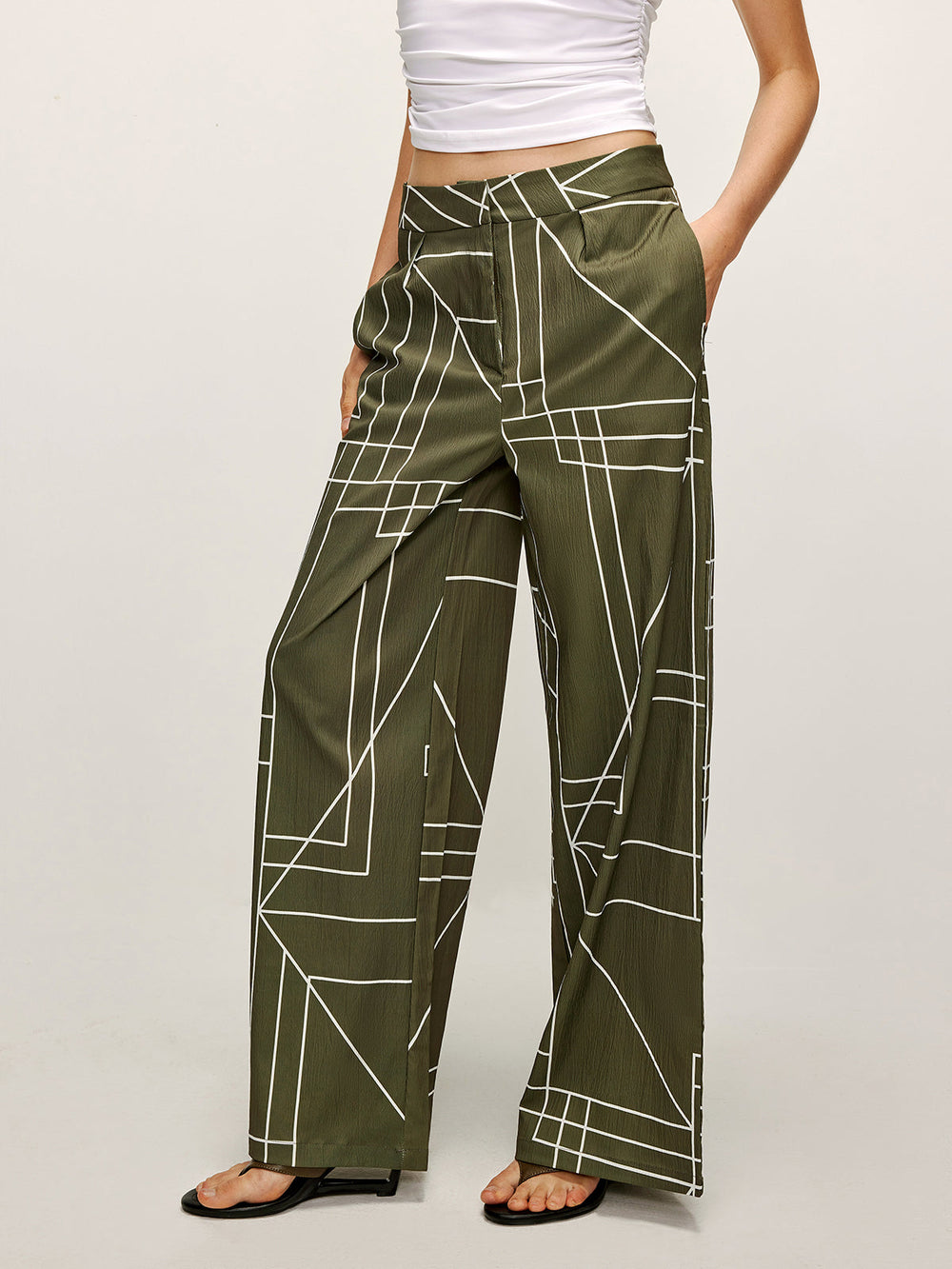 Printed Wide-Leg Pants  Liora Lane Boutique Pants