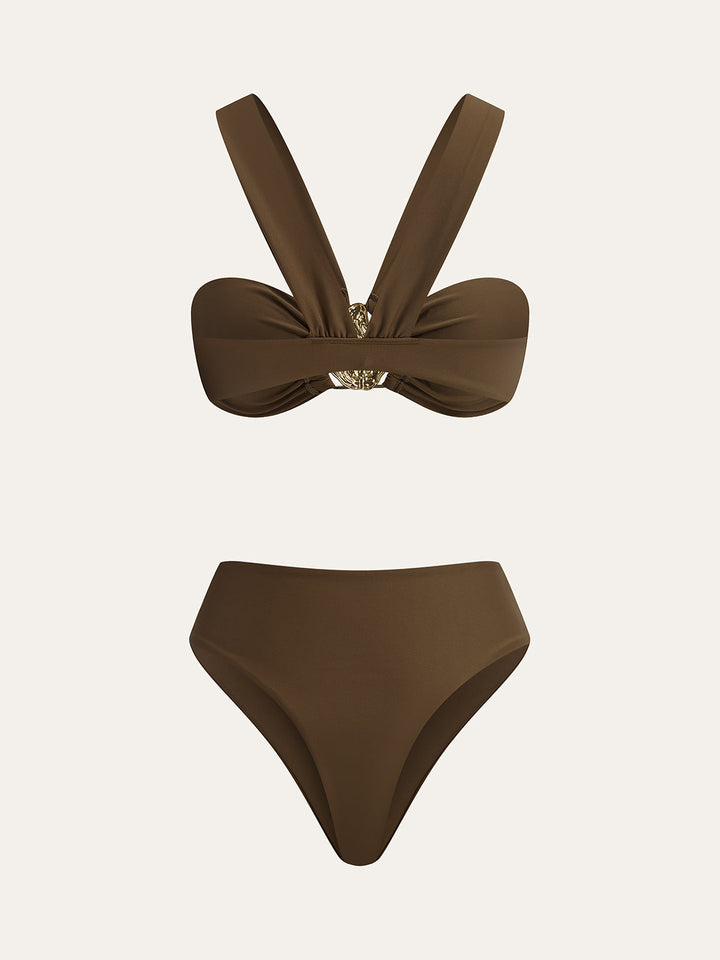 Metal Decor Bikini Set  Liora Lane Boutique Bikini Sets