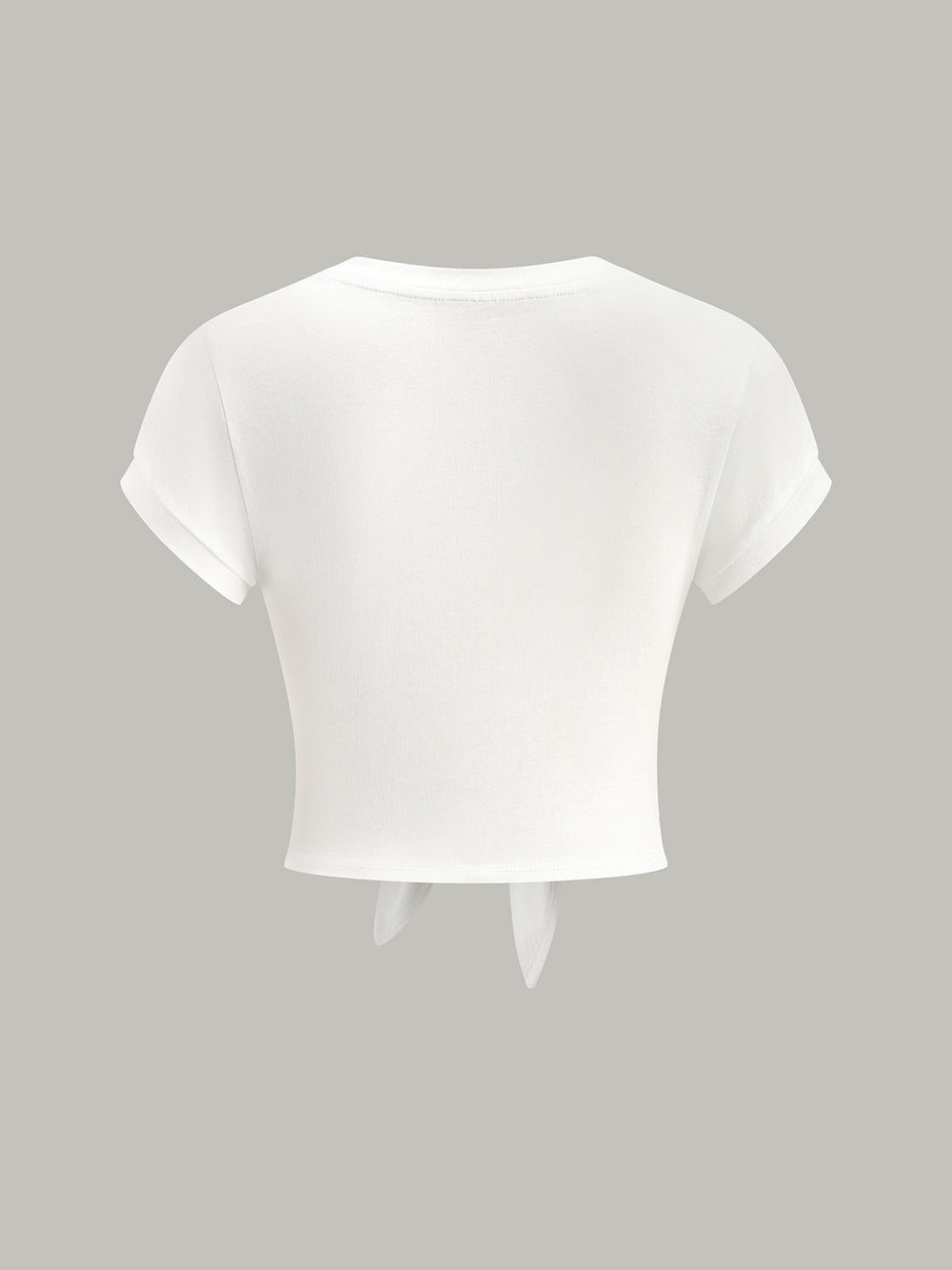Knot Front V-Neck T-Shirt  Liora Lane Boutique T-Shirts