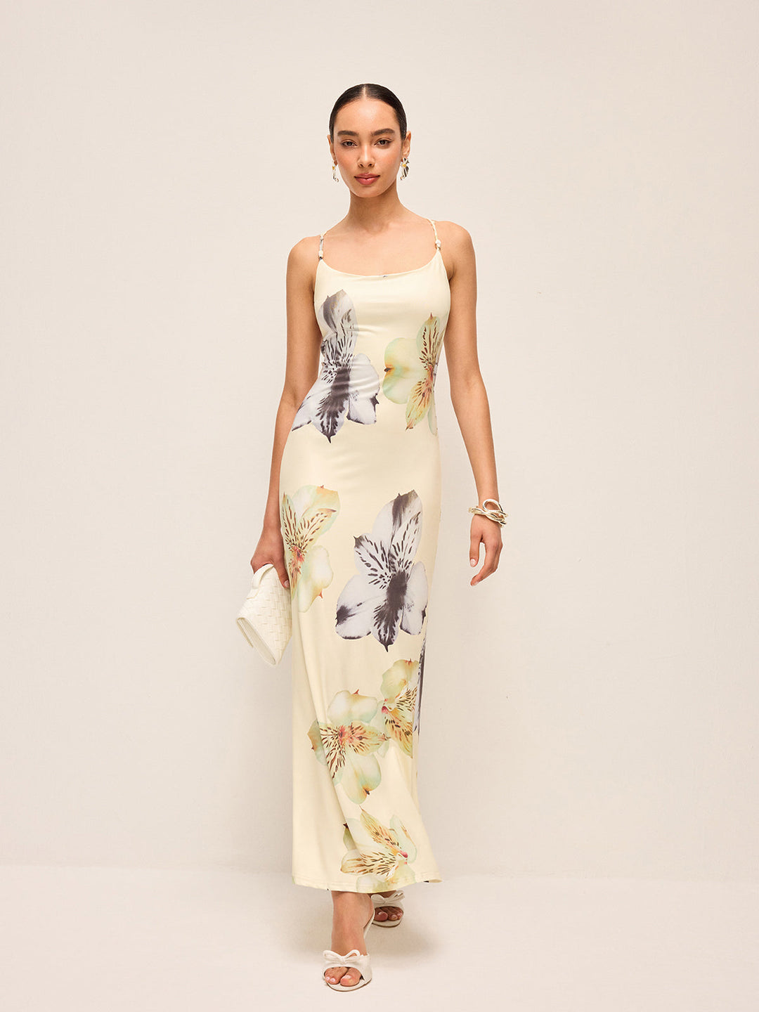 Backless Lace-Up Floral Dress  Liora Lane Boutique Dresses