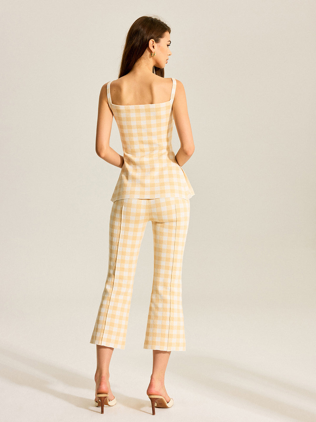 Gingham Print Pants Set  Liora Lane Boutique Pant Sets
