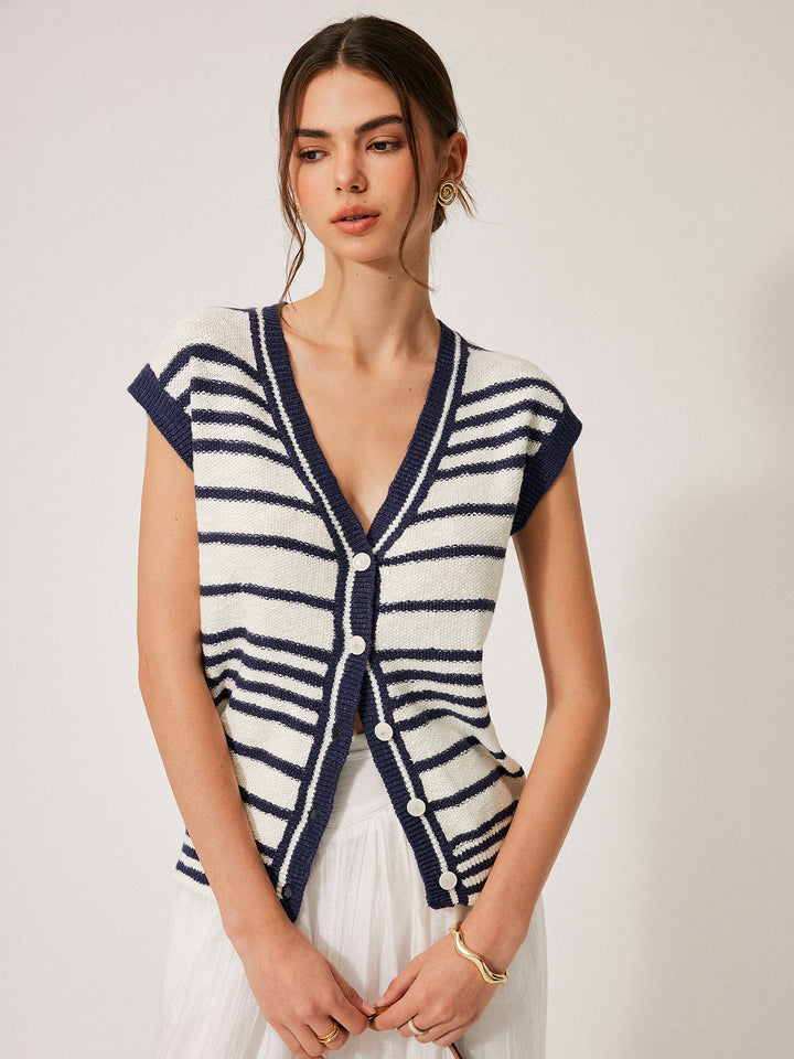 Striped Knit Cardigan  Liora Lane Boutique Cardigans