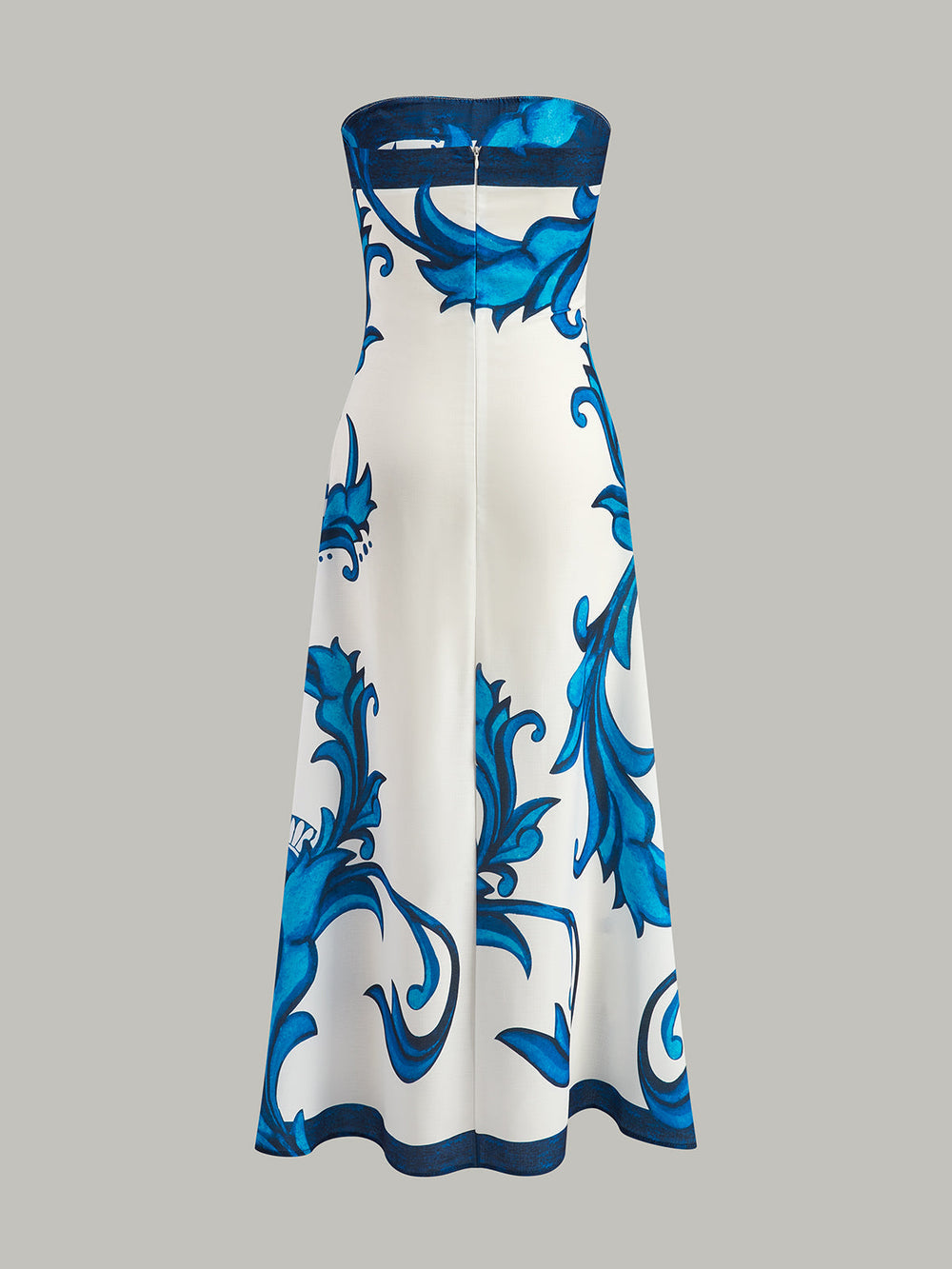Strapless Floral Print Maxi Dress  Liora Lane Boutique Dresses