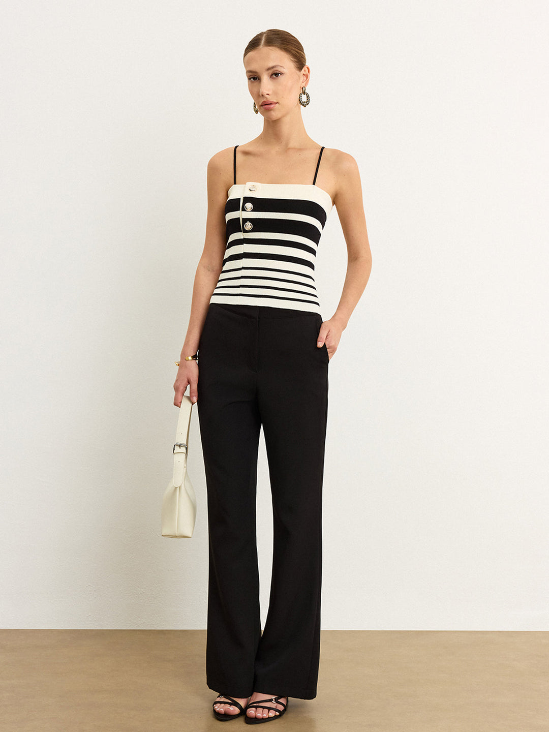 Striped Knit Tank Top  Liora Lane Boutique Knit Tops