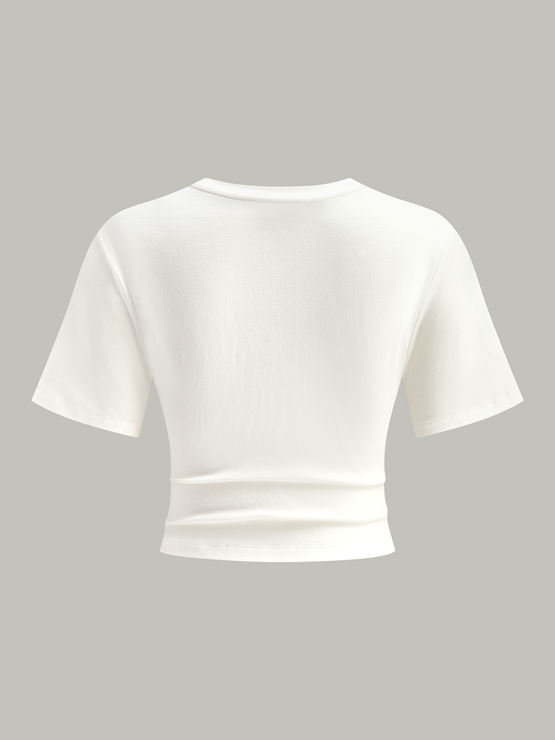 Cropped Knot-Front T-Shirt  Liora Lane Boutique T-Shirts