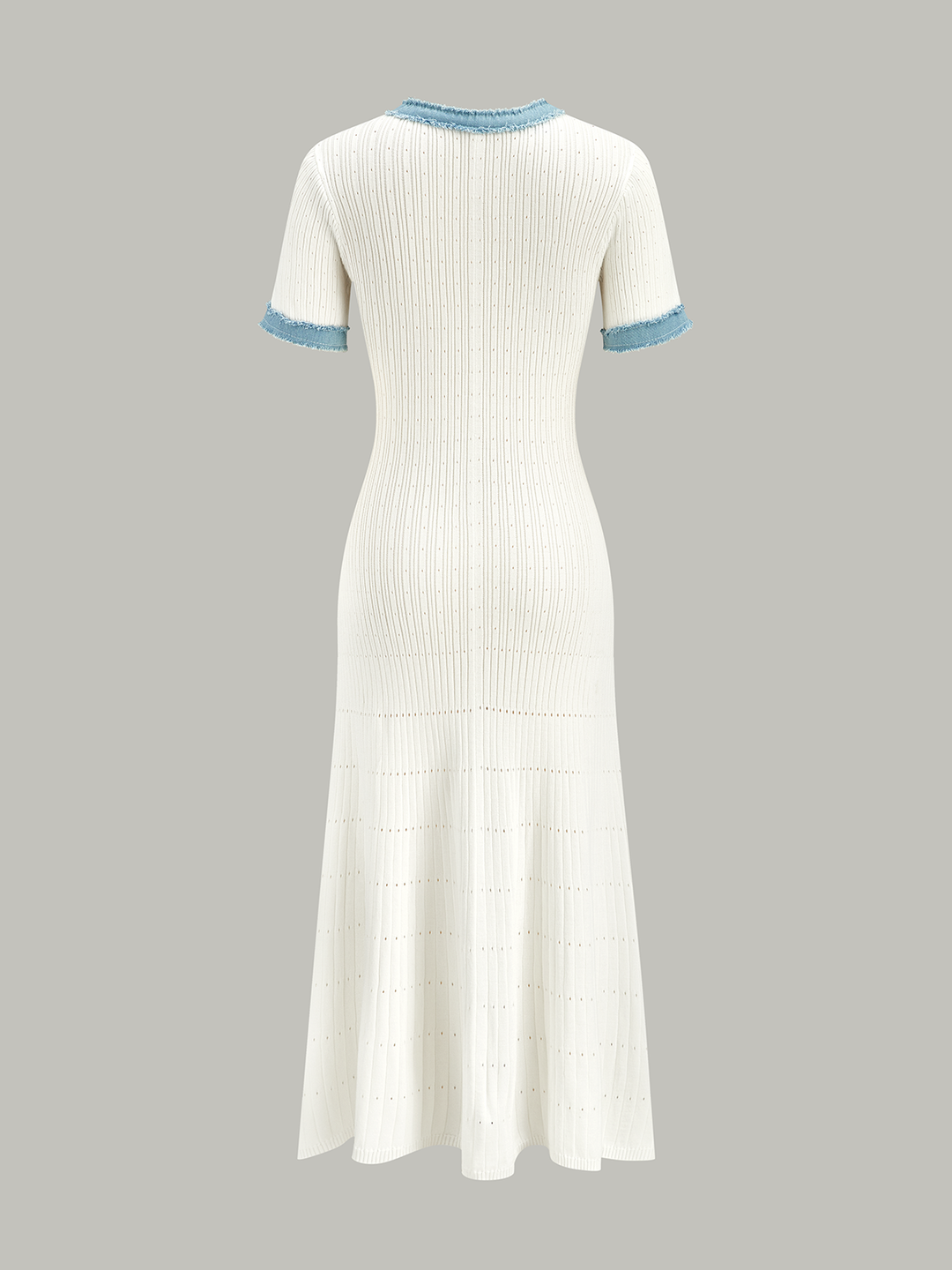 Trimmed Knit Midi Dress  Liora Lane Boutique Sweater Dresses