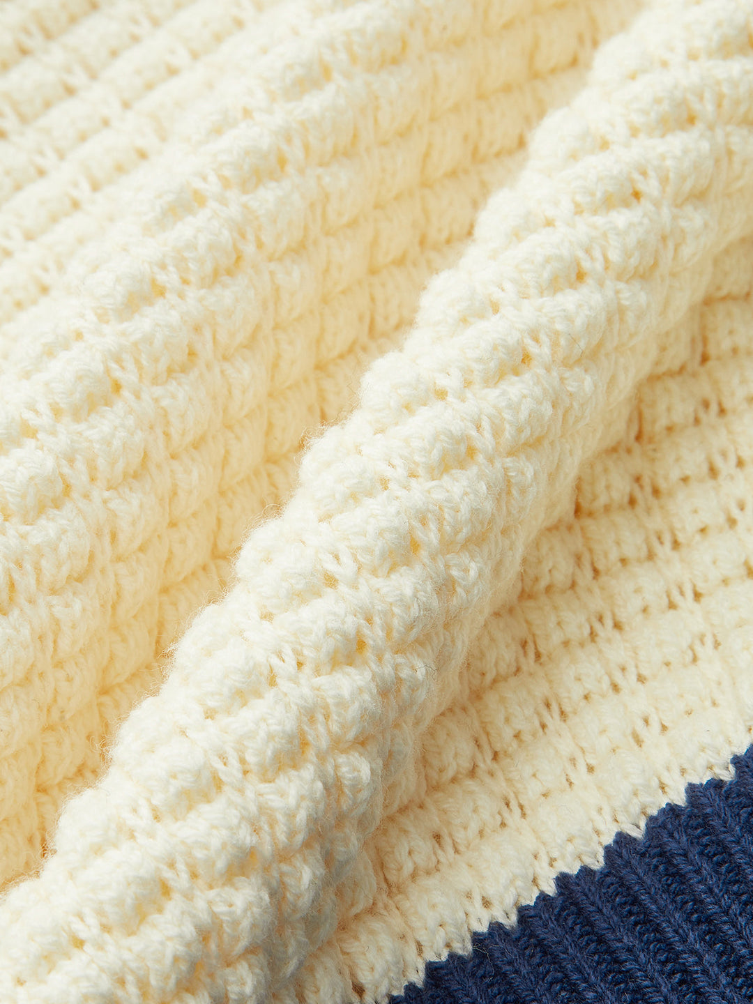 Crochet-Knit Polo Top  Liora Lane Boutique Knit Tops