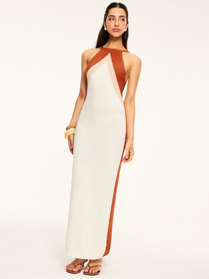 Knit Maxi Dress with Cut-Out Back  Liora Lane Boutique Sweater Dresses