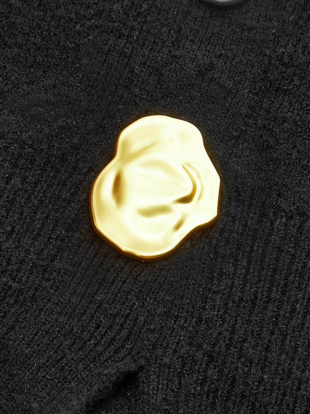 Metal Button V-Neck Sweater  Liora Lane Boutique Sweaters