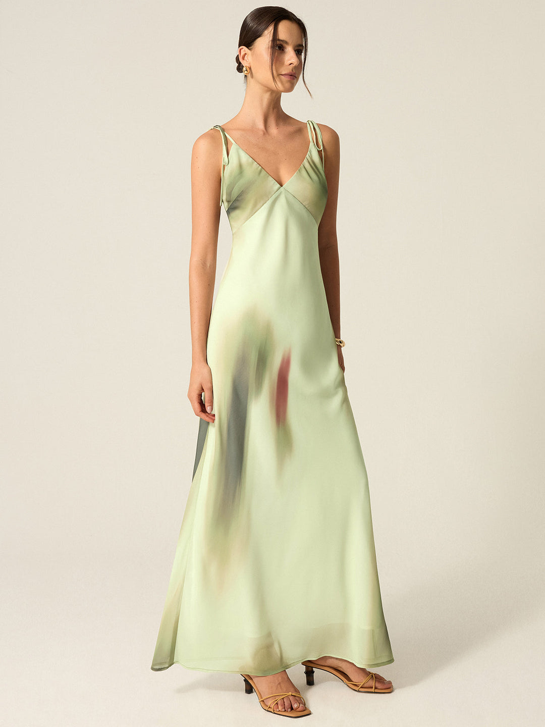 V-Neck Printed Maxi Dress  Liora Lane Boutique Dresses Multicolor / XL 42.00