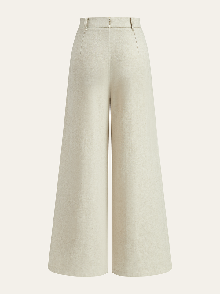 Linen Blend Wide-Leg Pants  Liora Lane Boutique Pants