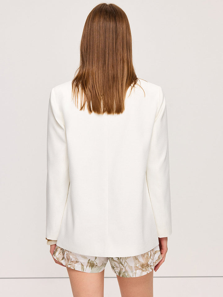 Linen & Cotton Pocketed Blazer  Liora Lane Boutique Blazers