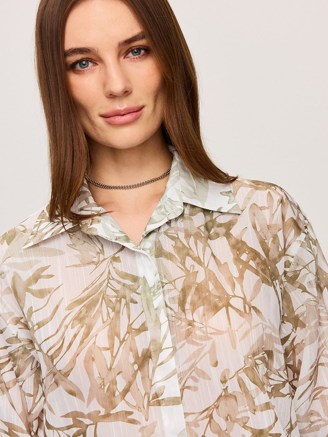 Leaf Printed Shorts Set  Liora Lane Boutique Short Sets
