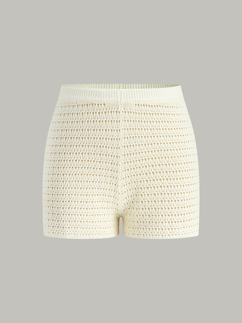 Semi-Sheer Crochet Knit Shorts  Liora Lane Boutique Shorts
