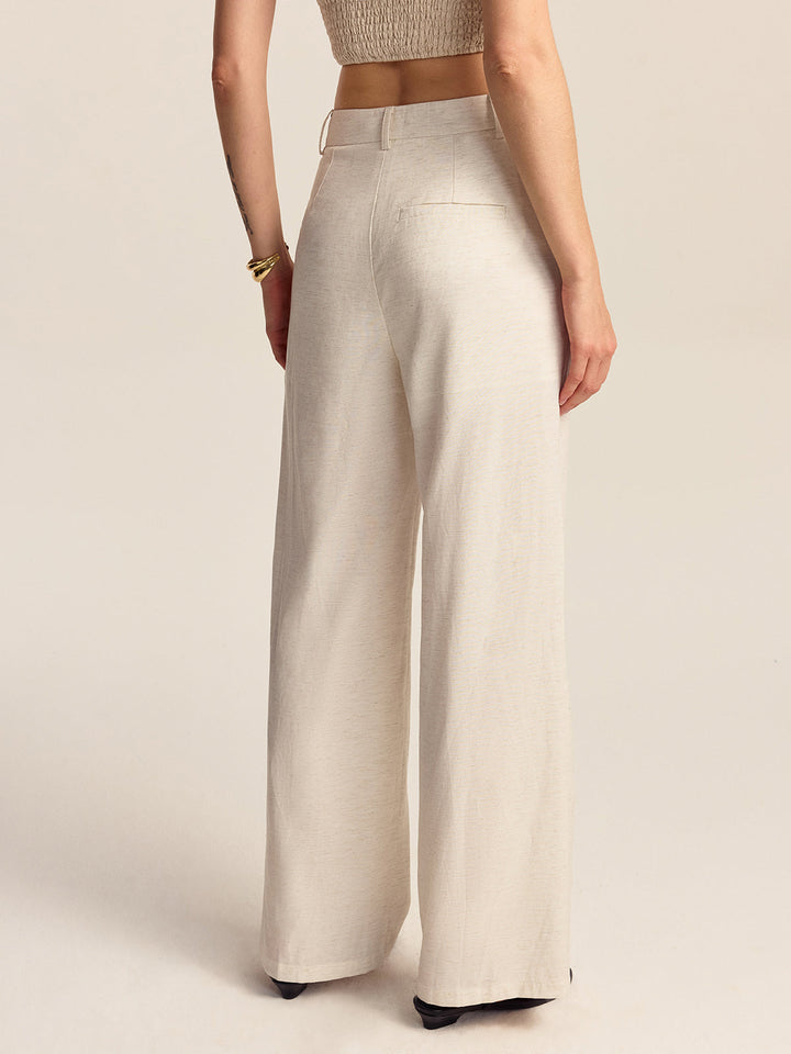 Tencel-Linen Blend Trousers  Liora Lane Boutique Pants
