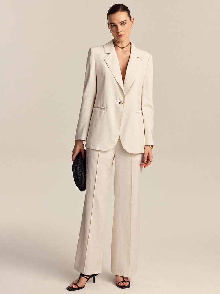 Tencel-Linen Blend Trousers  Liora Lane Boutique Pants