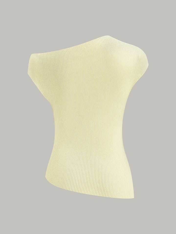 Off-Shoulder Knit Top with Crystal Embellishments  Liora Lane Boutique Knit Tops