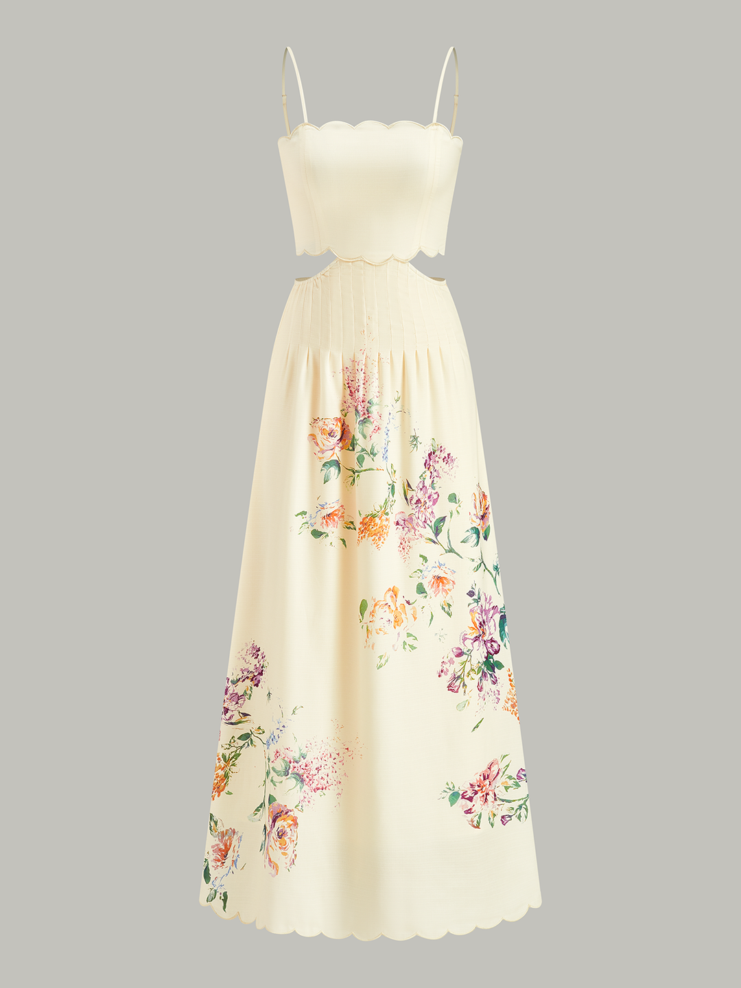 Floral Print Lace-Up Back Sleeveless Dress  Liora Lane Boutique Dresses