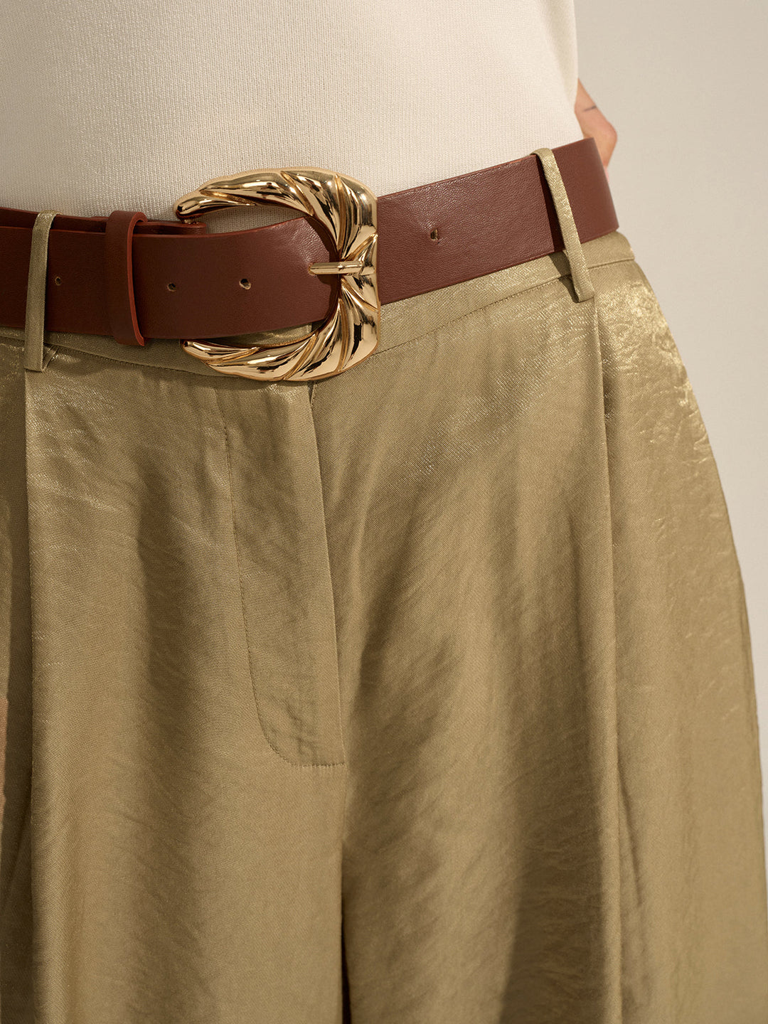 Belted Wide-Leg Pants  Liora Lane Boutique Pants