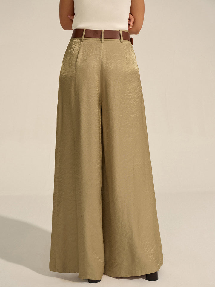 Belted Wide-Leg Pants  Liora Lane Boutique Pants