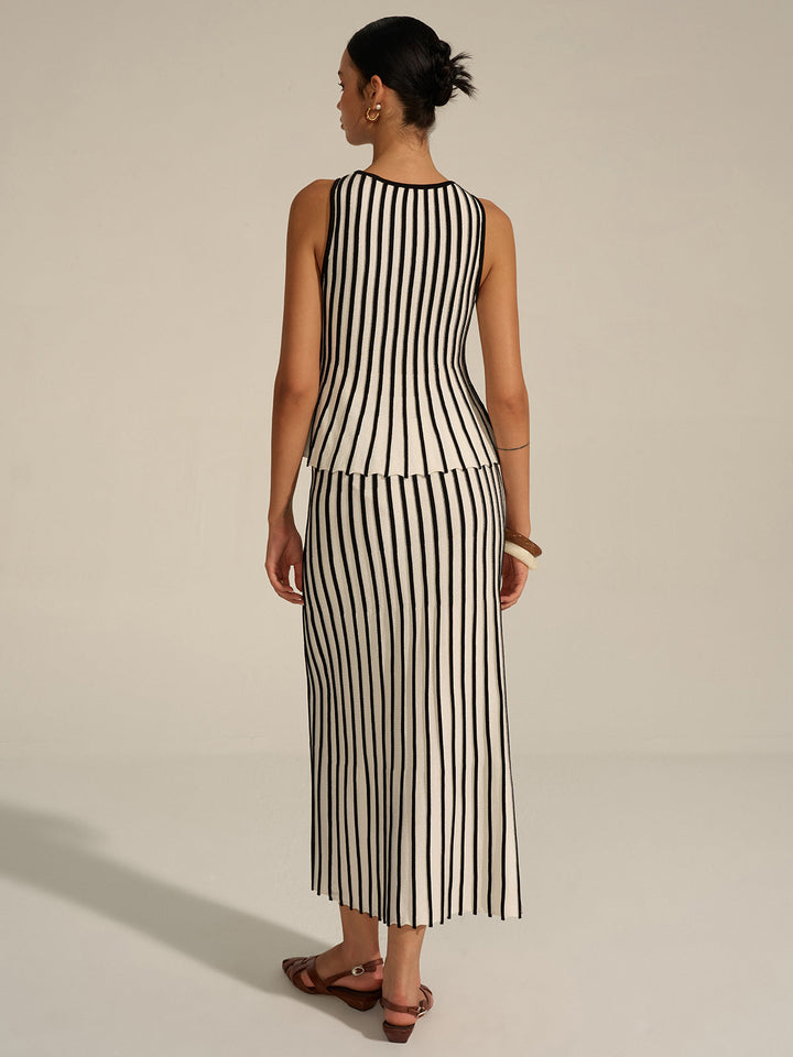 Striped Knit Co-ord Set  Liora Lane Boutique Sweater Co-ords