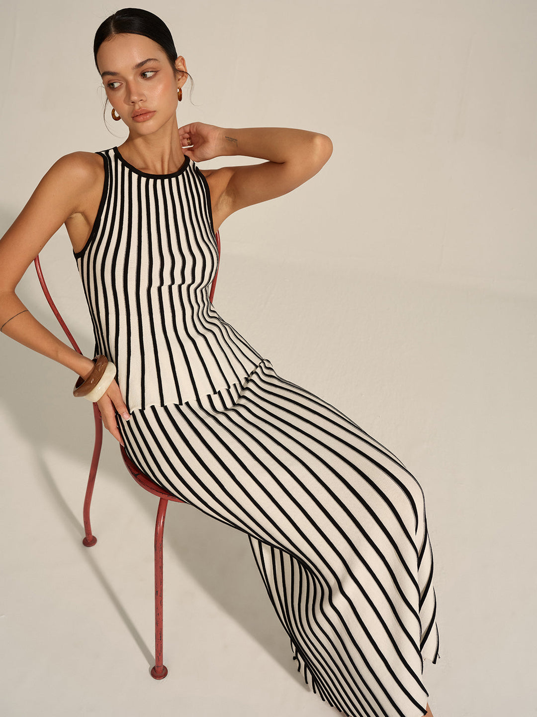 Striped Knit Co-ord Set  Liora Lane Boutique Sweater Co-ords