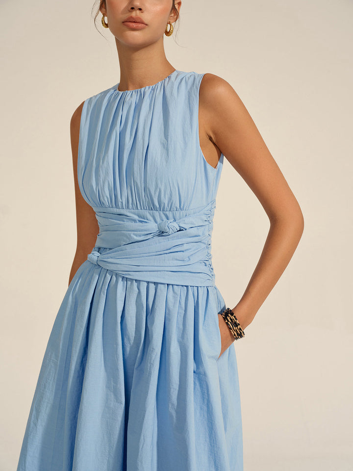 Ruched Waist Maxi Dress  Liora Lane Boutique Dresses