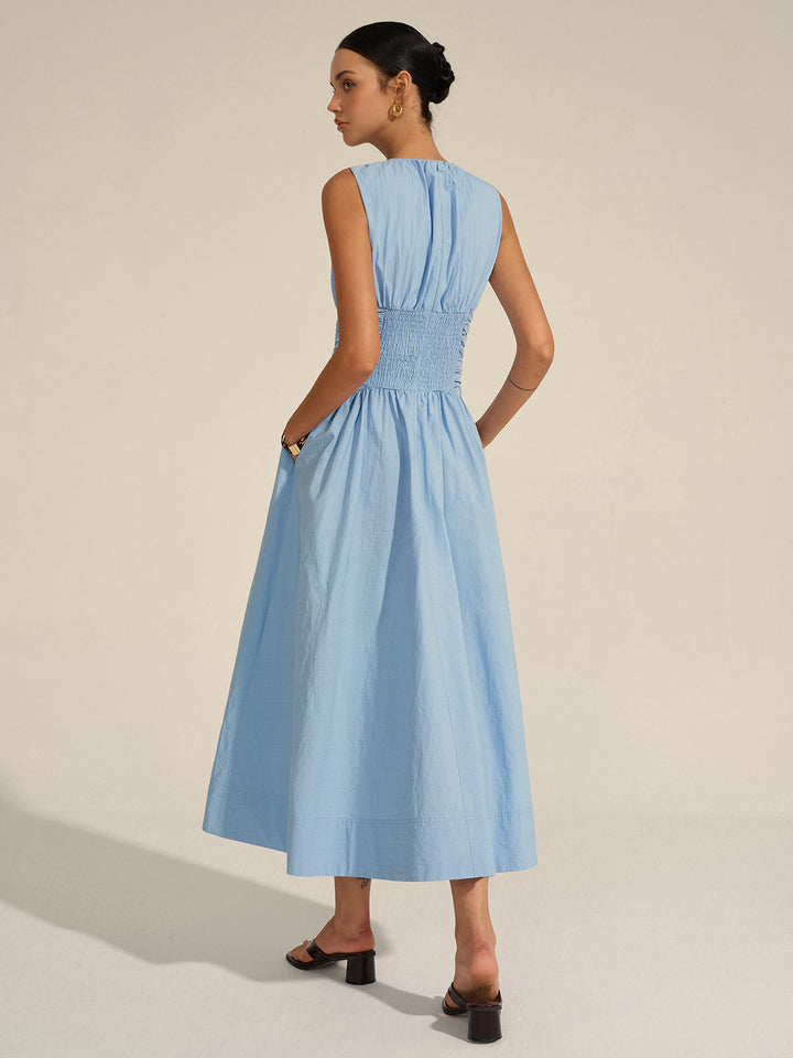 Ruched Waist Maxi Dress  Liora Lane Boutique Dresses