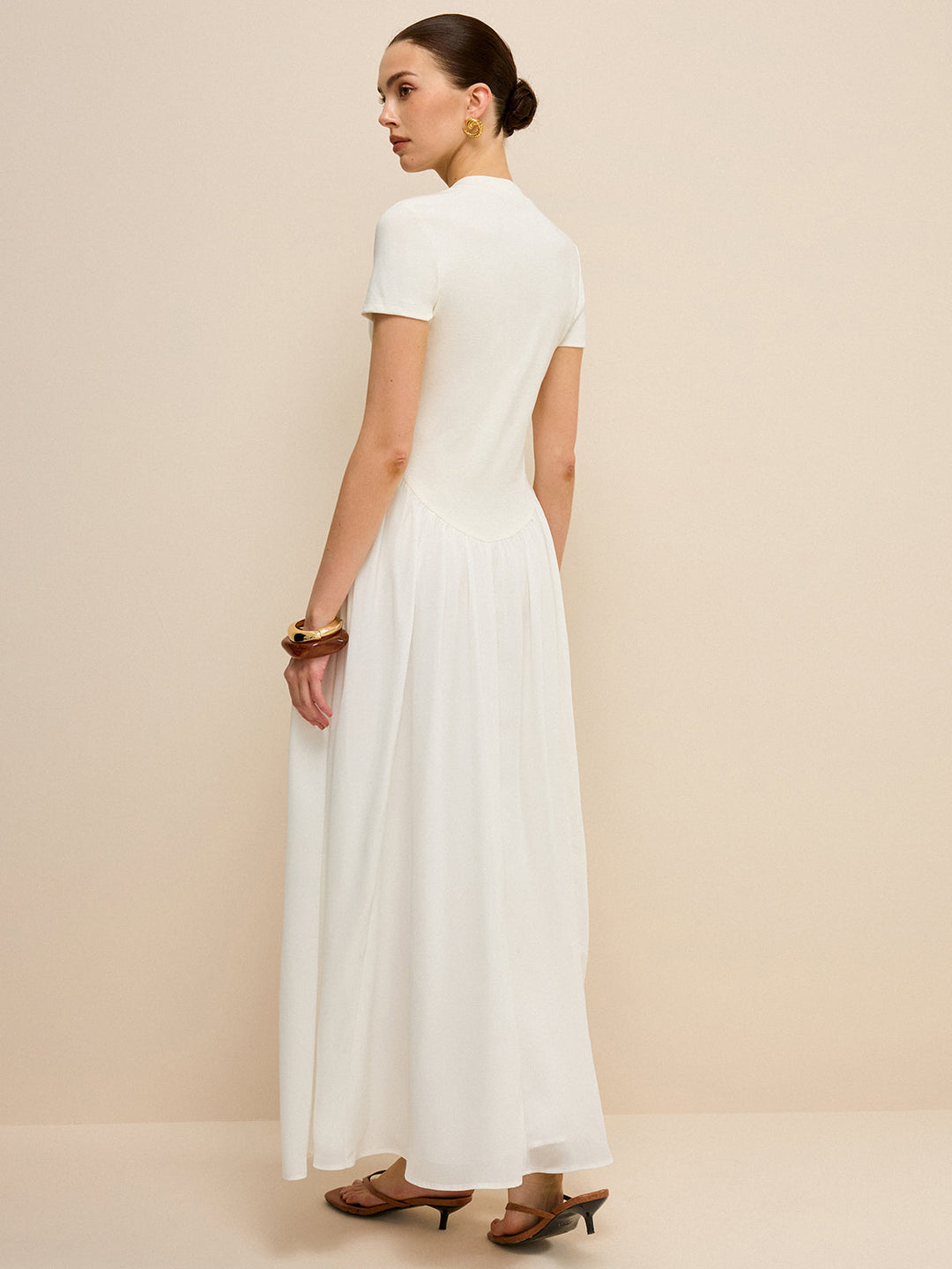 Button-Placket V-Neck Maxi Dress  Liora Lane Boutique Dresses