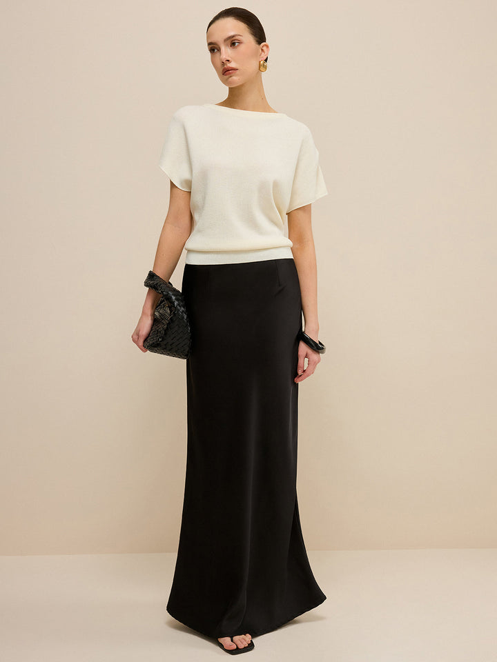 Elasticized Hem Knit Top  Liora Lane Boutique Knit Tops