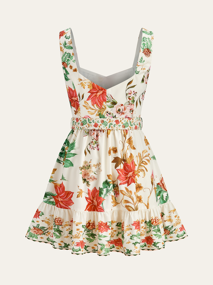Floral Print Sleeveless Mini Dress  Liora Lane Boutique Dresses