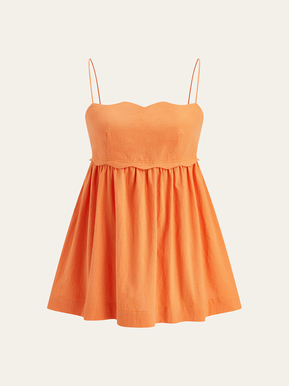 Scallop Hem Cami Top and Shorts Set  Liora Lane Boutique Short Sets
