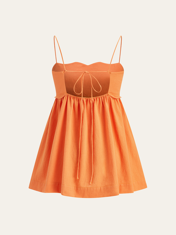 Scallop Hem Cami Top and Shorts Set  Liora Lane Boutique Short Sets