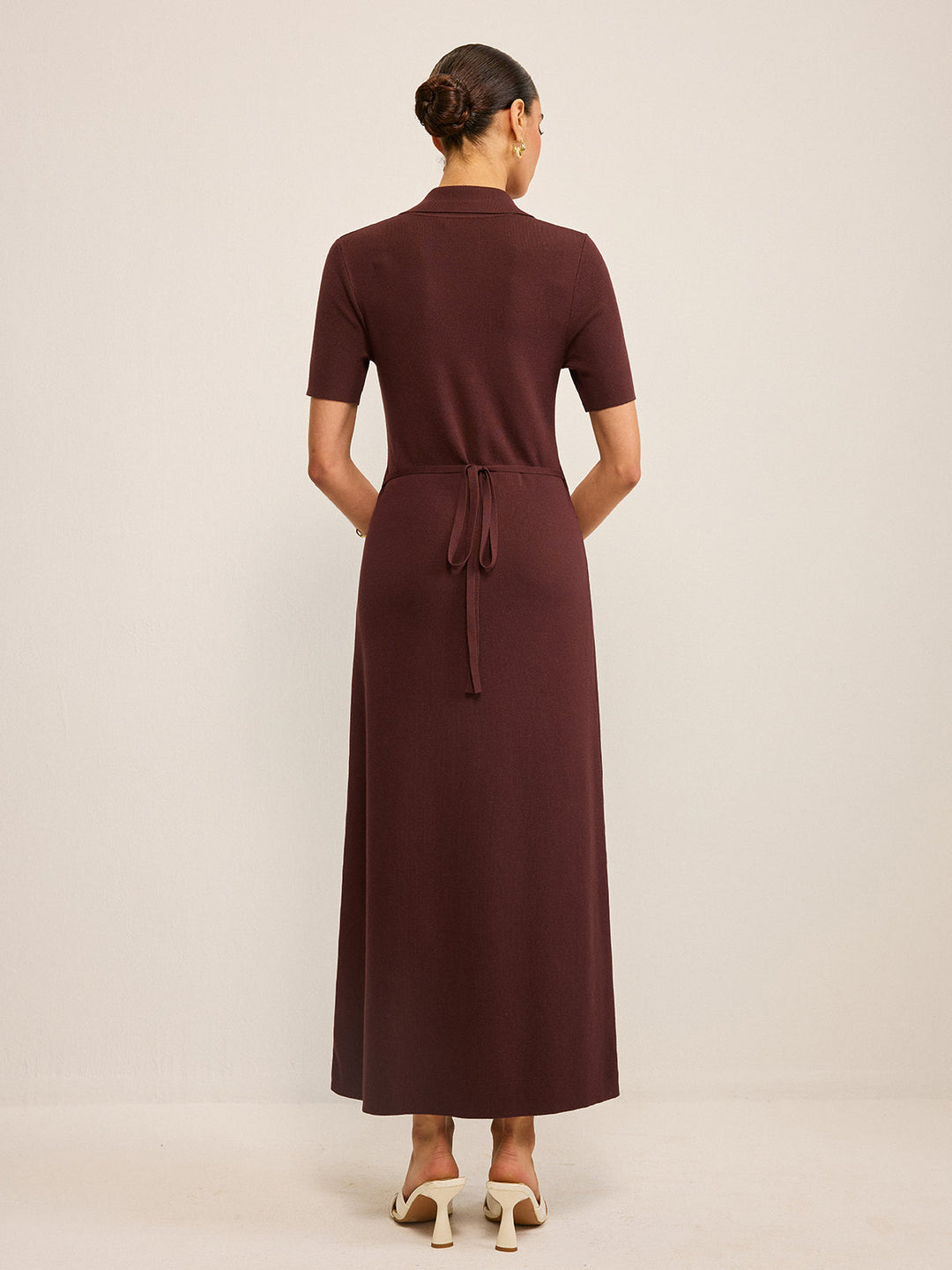 Pocketed Button-Front Maxi Dress  Liora Lane Boutique Sweater Dresses