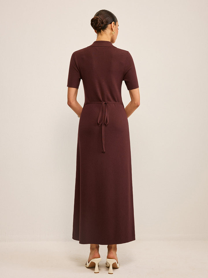Pocketed Button-Front Maxi Dress  Liora Lane Boutique Sweater Dresses