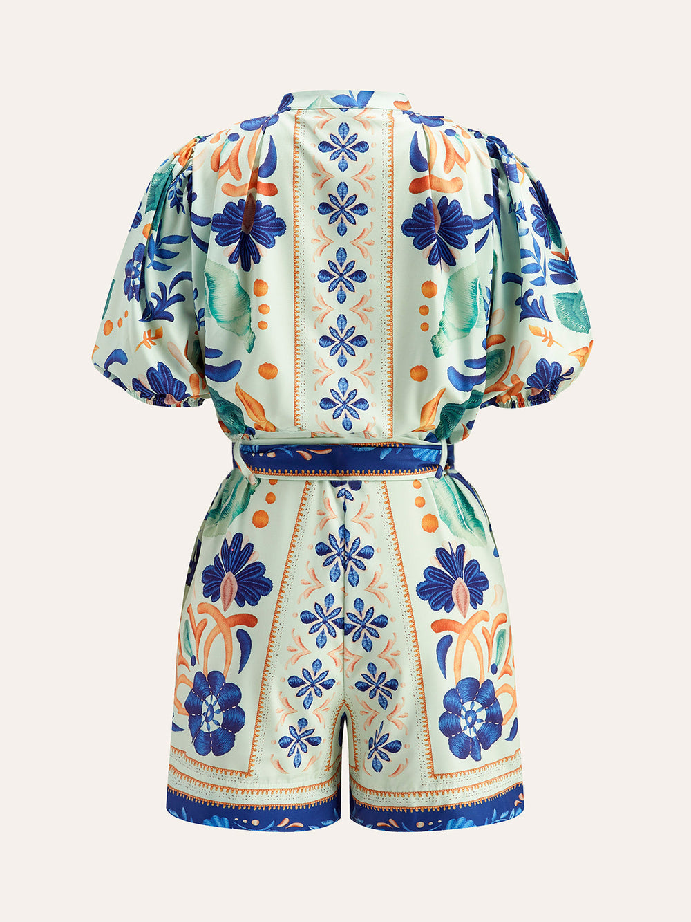 Floral Print Tie-Waist Jumpsuit  Liora Lane Boutique Jumpsuits
