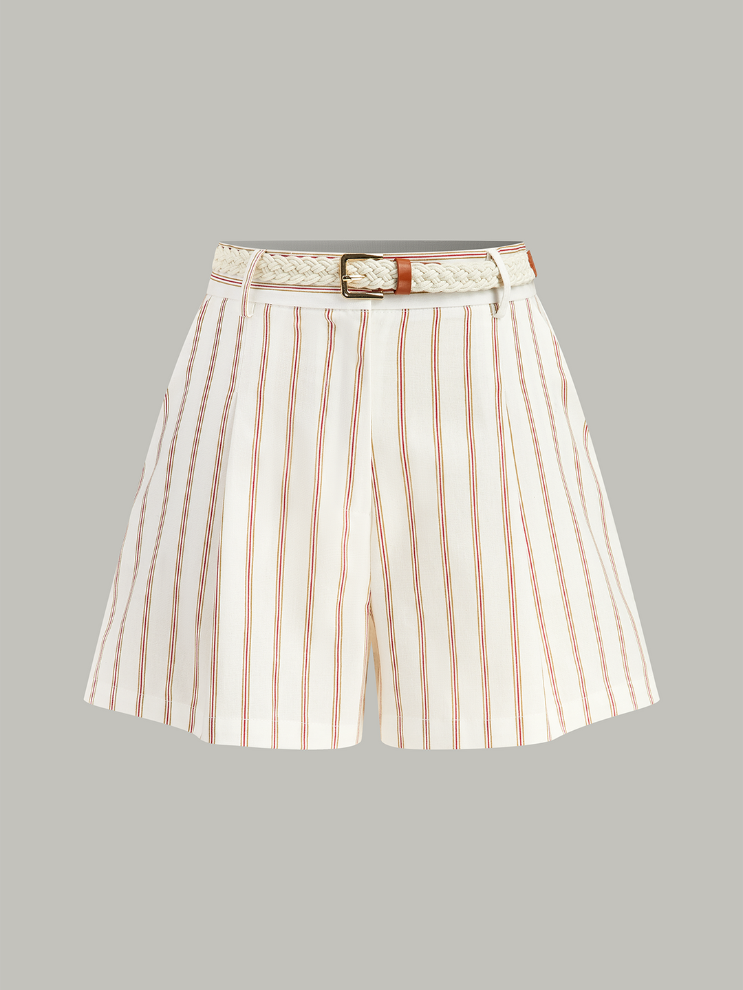 Belted Striped Shorts Set  Liora Lane Boutique Pant Sets