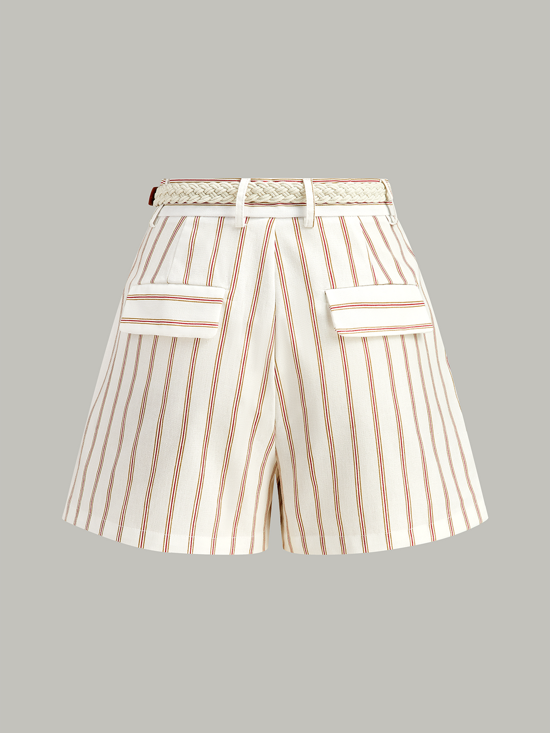Belted Striped Shorts Set  Liora Lane Boutique Pant Sets