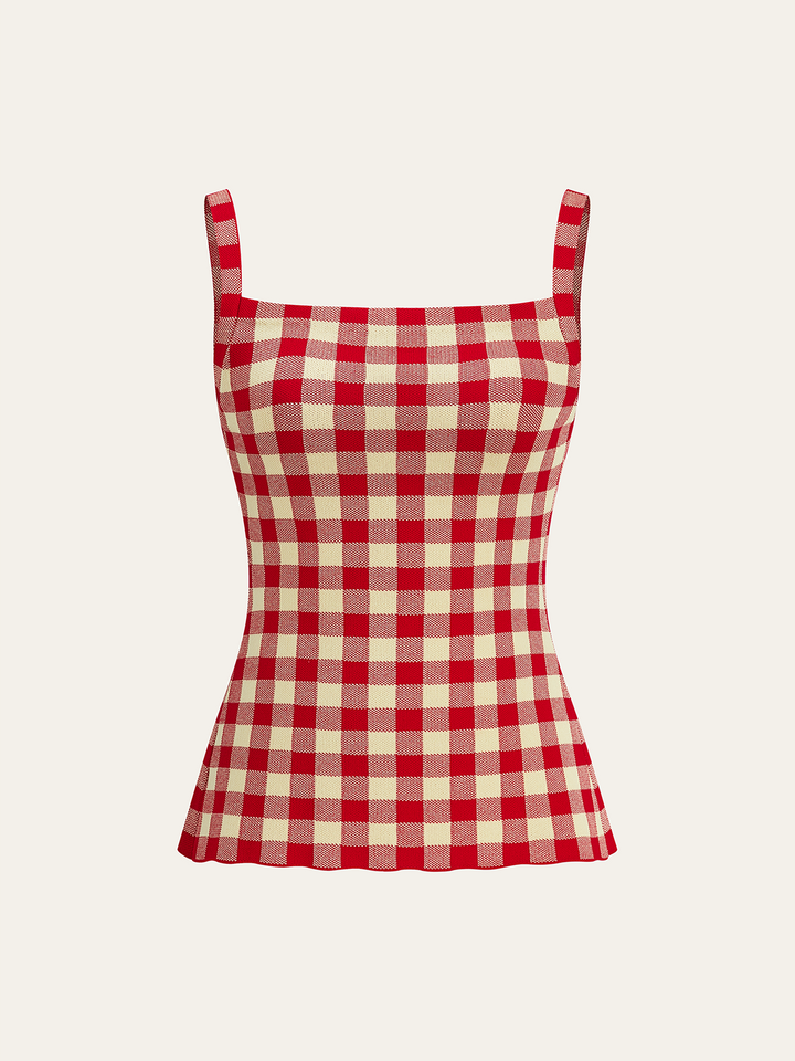 Gingham Print Pants Set  Liora Lane Boutique Pant Sets