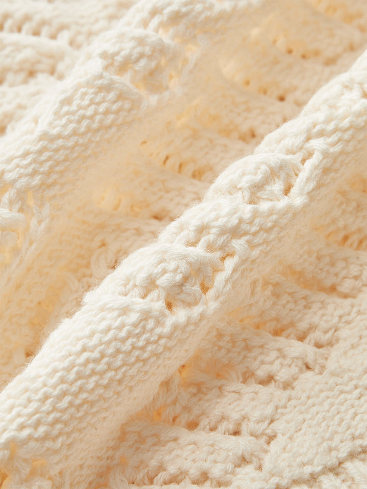 Knitted Sleeveless Cardigan with Button Front  Liora Lane Boutique Cardigans