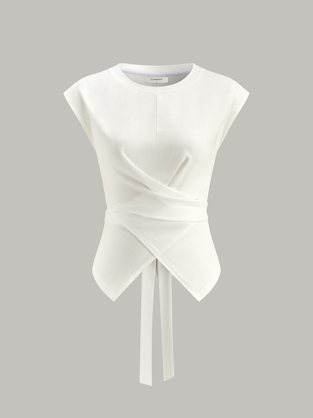 Wrap-Front Tie-Back Top  Liora Lane Boutique T-Shirts White / XL 28.00