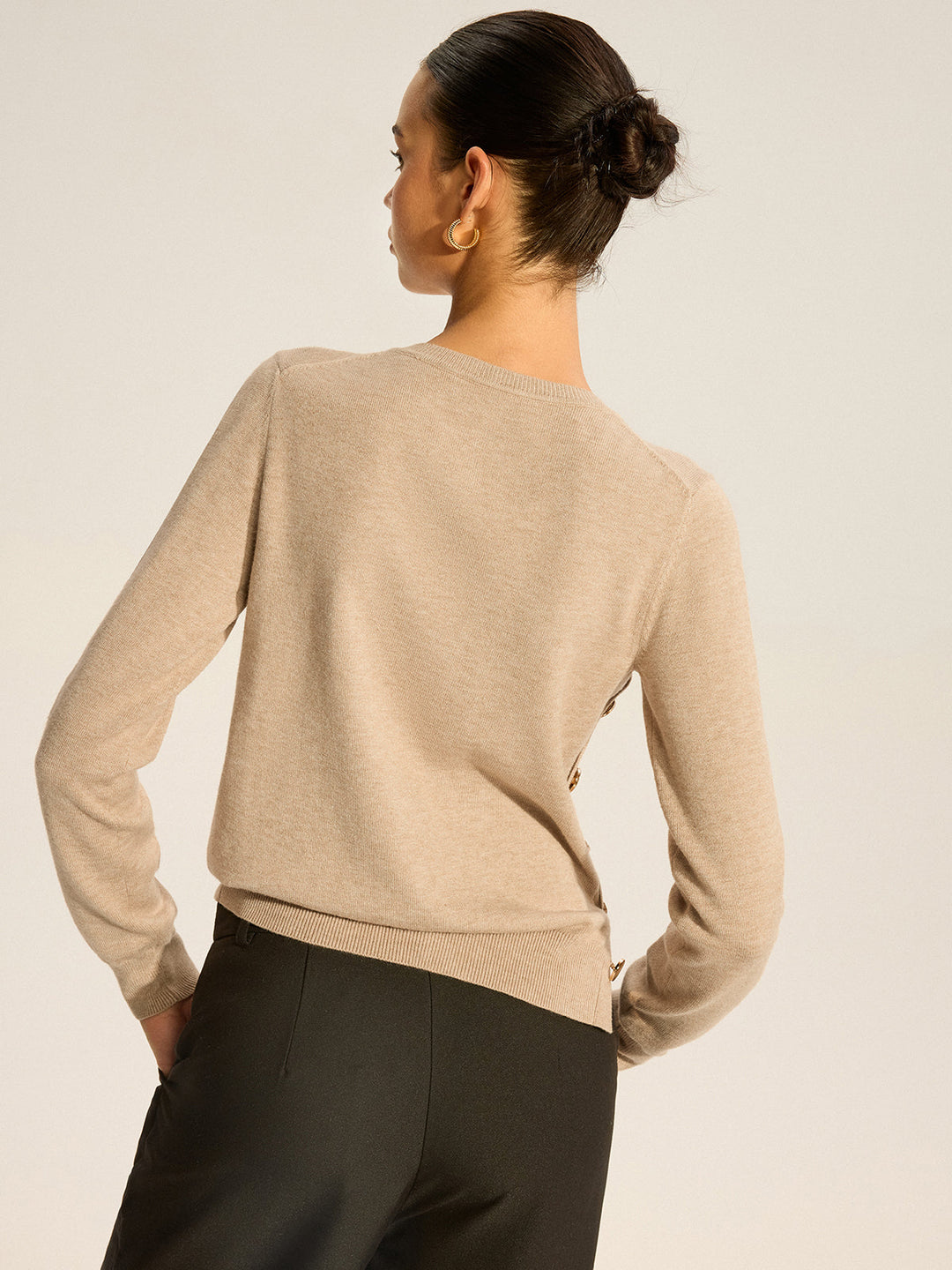 Asymmetric Button Knit Top  Liora Lane Boutique Knit Tops