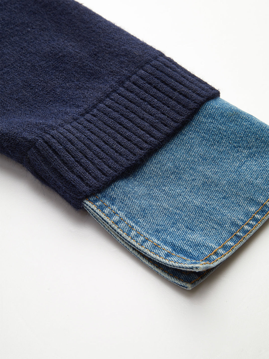 Denim Collar Buttoned Sweater  Liora Lane Boutique Cardigans