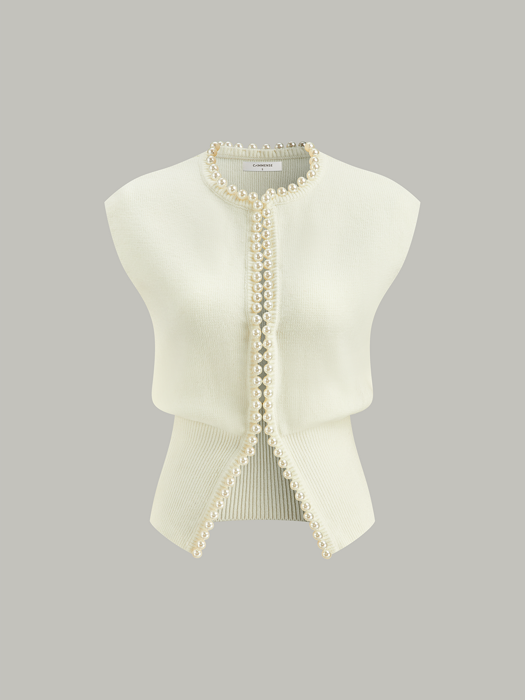 Pearl Decor Cap Sleeve Cardigan  Liora Lane Boutique Cardigans White / XL 52.00