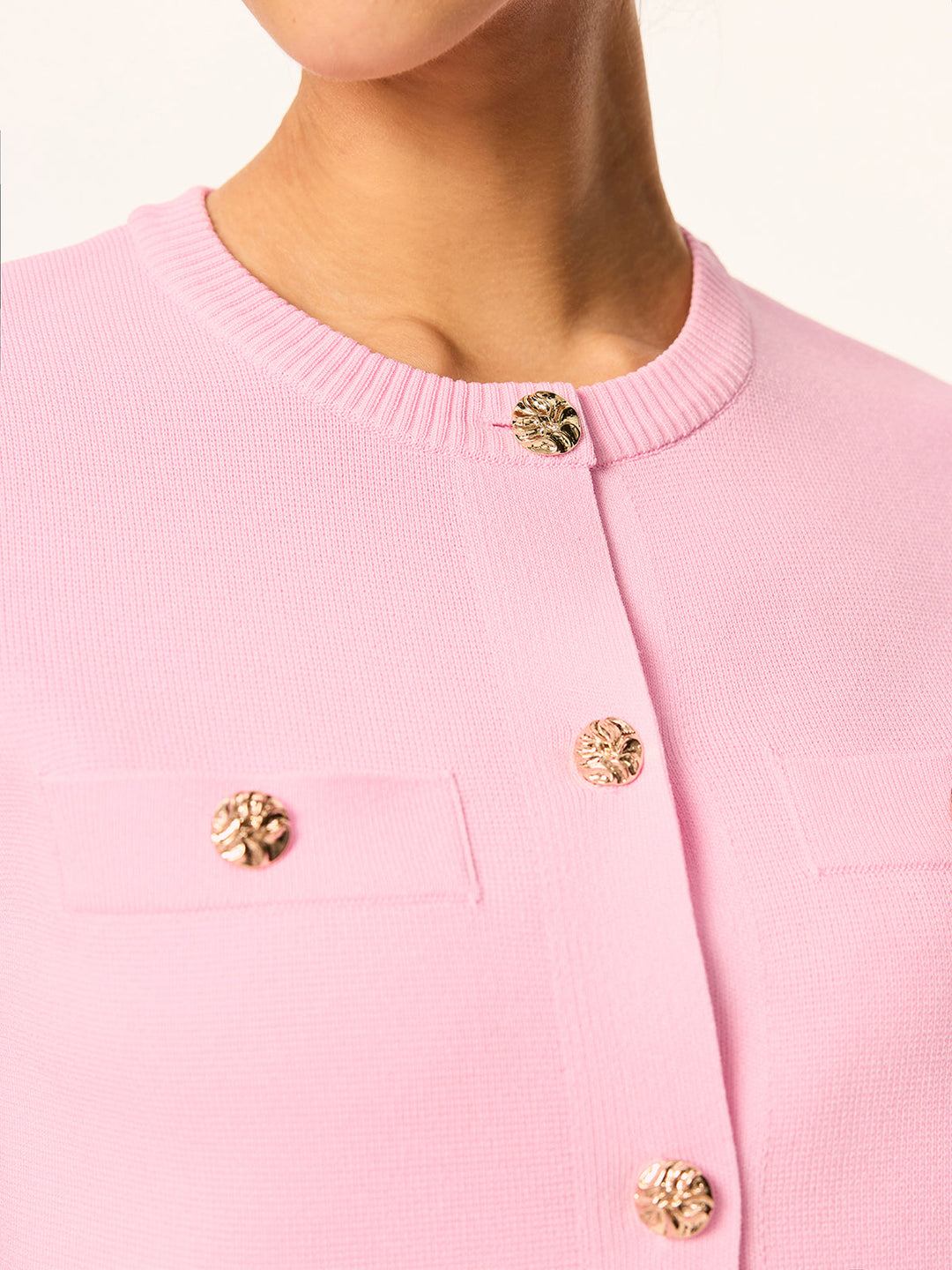 Knit Short-Sleeve Cardigan and Skirt Set  Liora Lane Boutique Sweater Co-ords